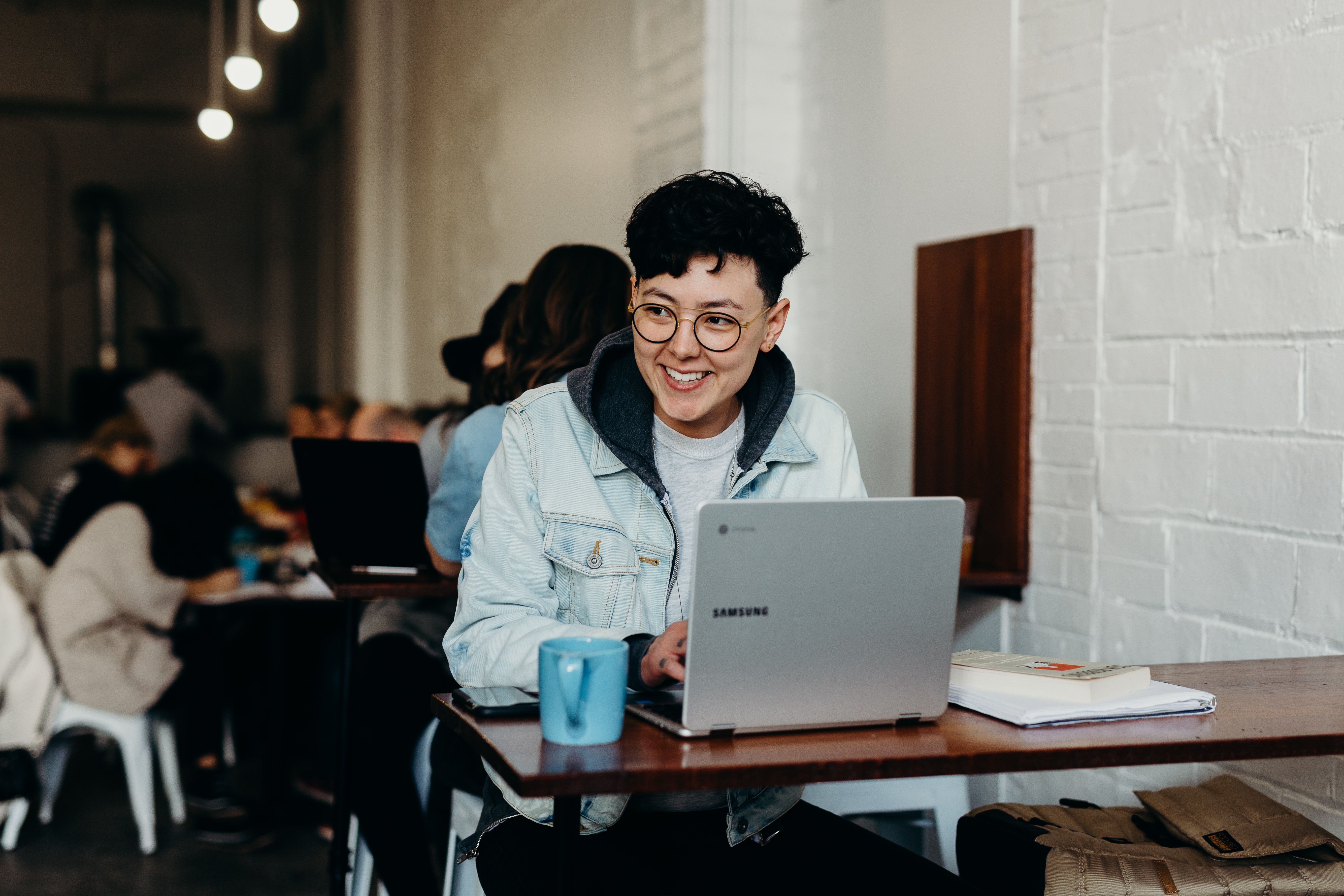 Person with laptop